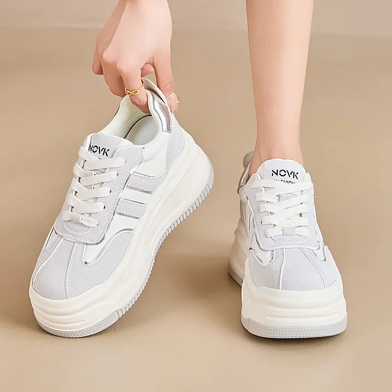 POOQ Slip Resistant Waterproof Abrasion Resistant Low Top Skateboard Shoes Women's-1