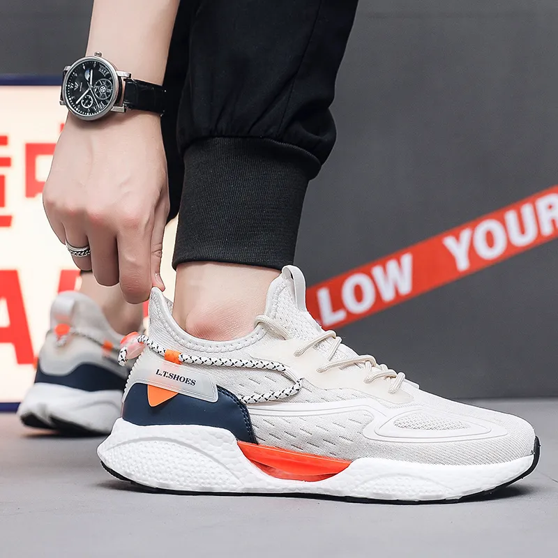 Slazenger Anti Slip Wear Resistant Breathable Lightweight Height Increasing Low Top Running Shoes Men's-2