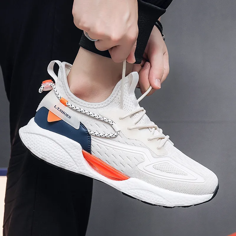 Slazenger Anti Slip Wear Resistant Breathable Lightweight Height Increasing Low Top Running Shoes Men's-1