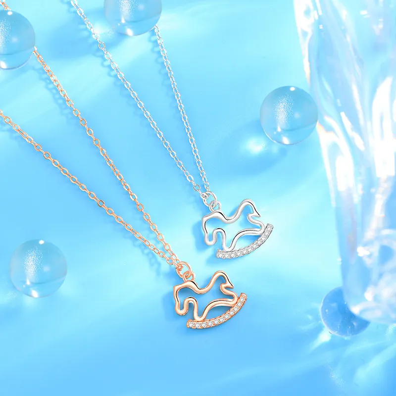 OQD S925 Silver Necklaces Women's-4