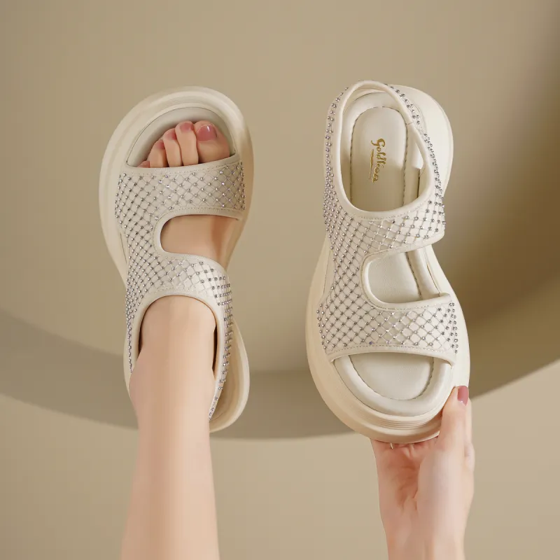 GOLDLION One Strap Sandals Women's-8