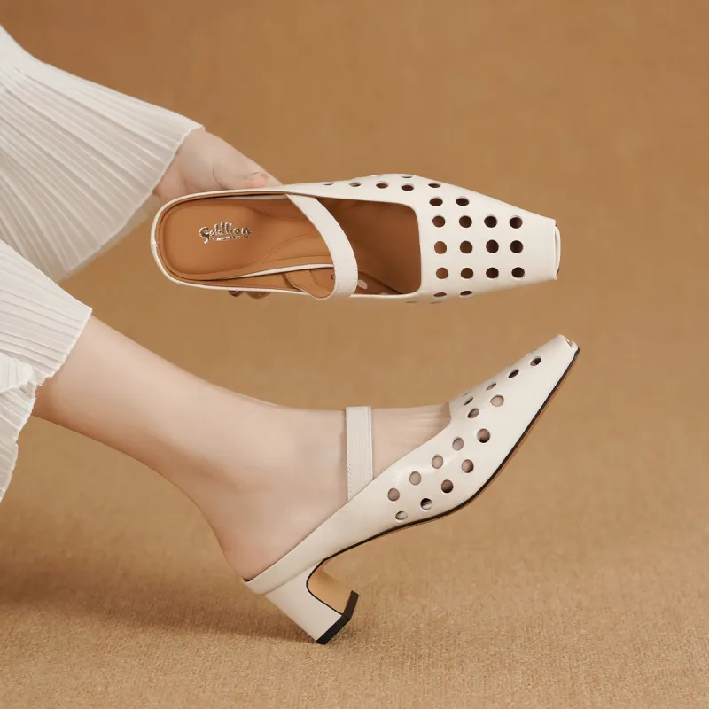 GOLDLION Rubber Sole Slip Resistant Odor Resistant Closed Toe Slippers Women's-4