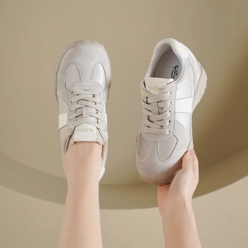GOLDLION Cushioning, Abrasion Resistant, Breathable, Height Increasing Low Top Casual Shoes Women's-3