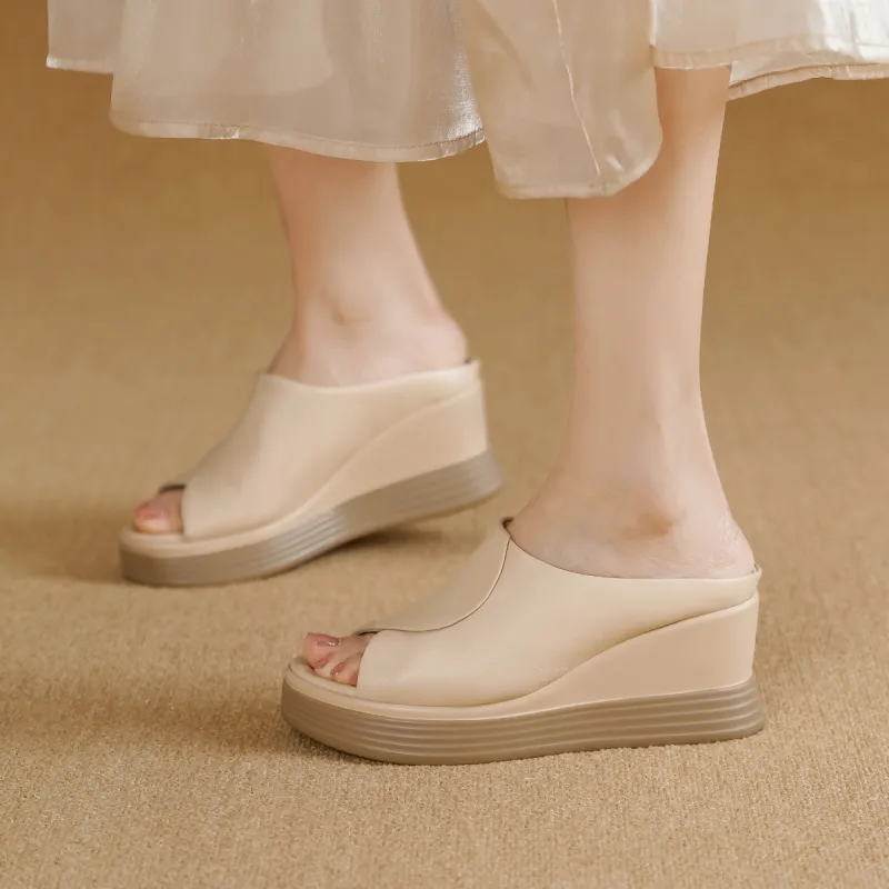 GOLDLION PU Polyurethane Cushioning Slide Slippers Women's-8