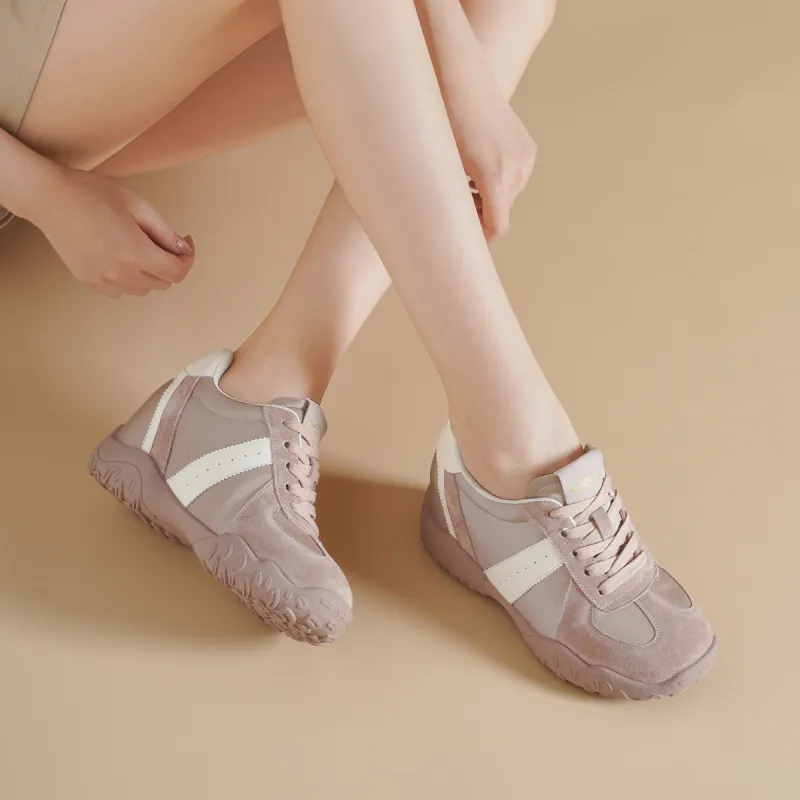 GOLDLION Cushioning, Abrasion Resistant, Breathable, Height Increasing Low Top Casual Shoes Women's-10