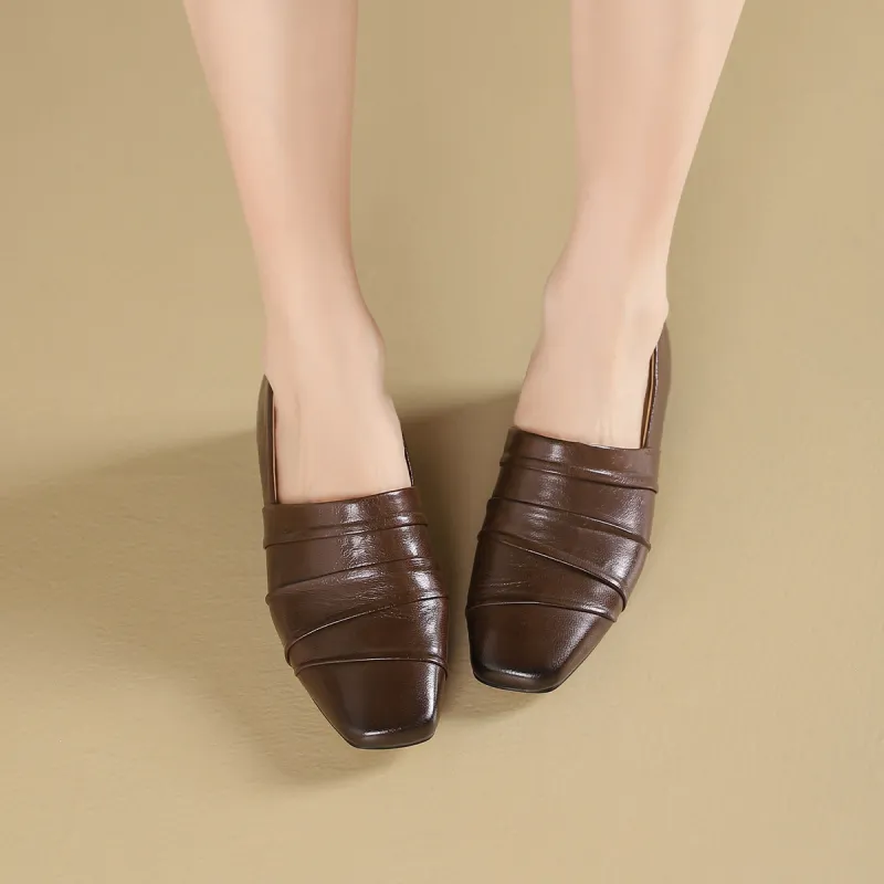 GOLDLION Chunky Heel High Heels 3.5cm Women's-11