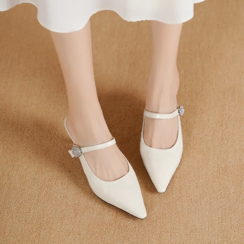 GOLDLION Rubber Sole Abrasion Resistant Closed Toe Slippers Women's-11
