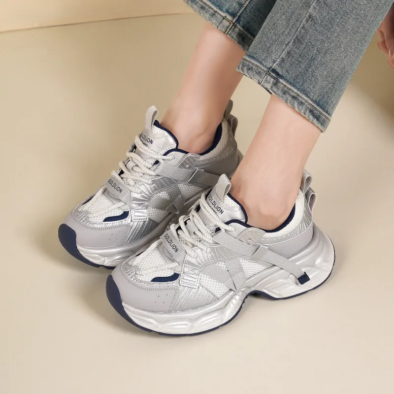 GOLDLION Cushioning Low Top Chunky Sneakers Women's-12