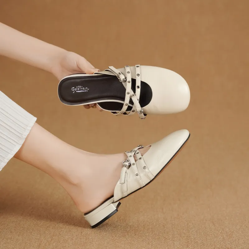 GOLDLION Abrasion Resistant Slip Resistant Closed Toe Slippers Women's-10