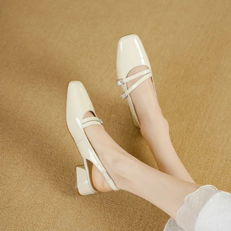 GOLDLION Chunky Heel High Heels Women's-11
