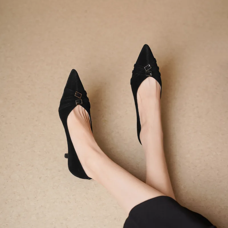 GOLDLION Slim Heel High Heels 5.2cm Women's-5