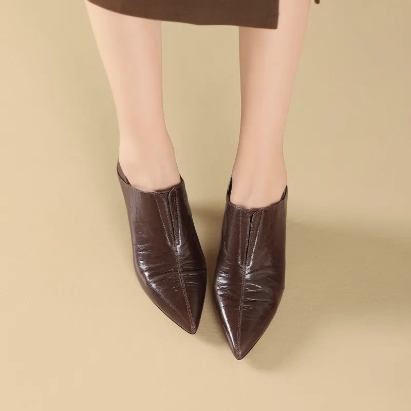 GOLDLION Chunky Heel High Heels Women's-11