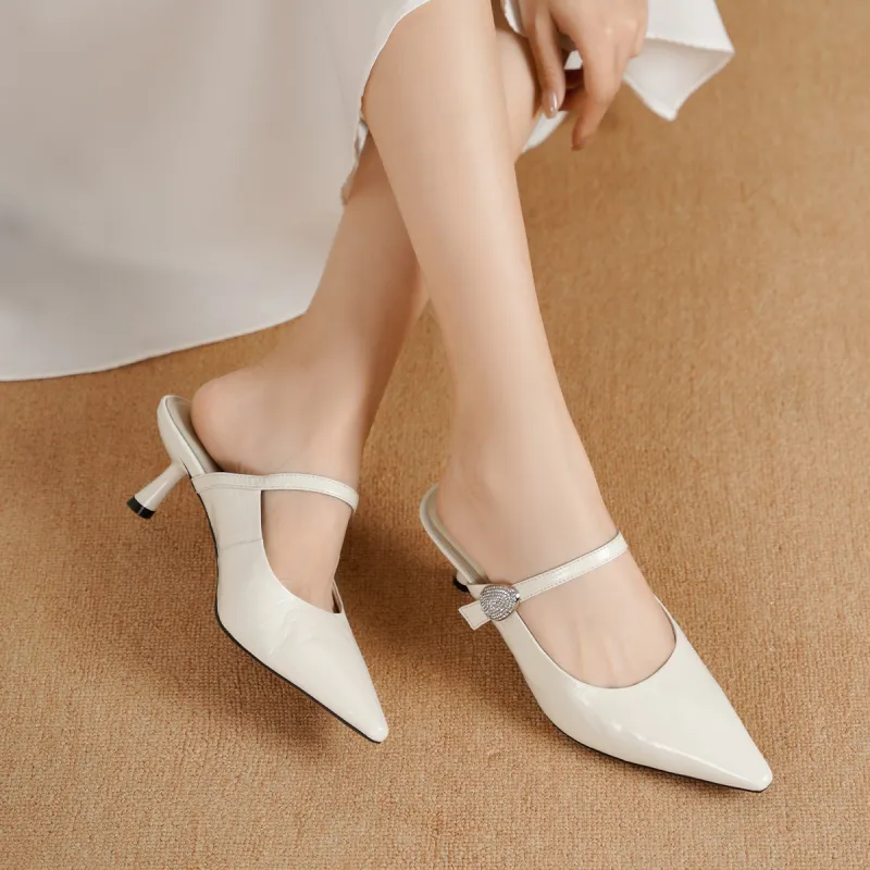 GOLDLION Rubber Sole Abrasion Resistant Closed Toe Slippers Women's-9