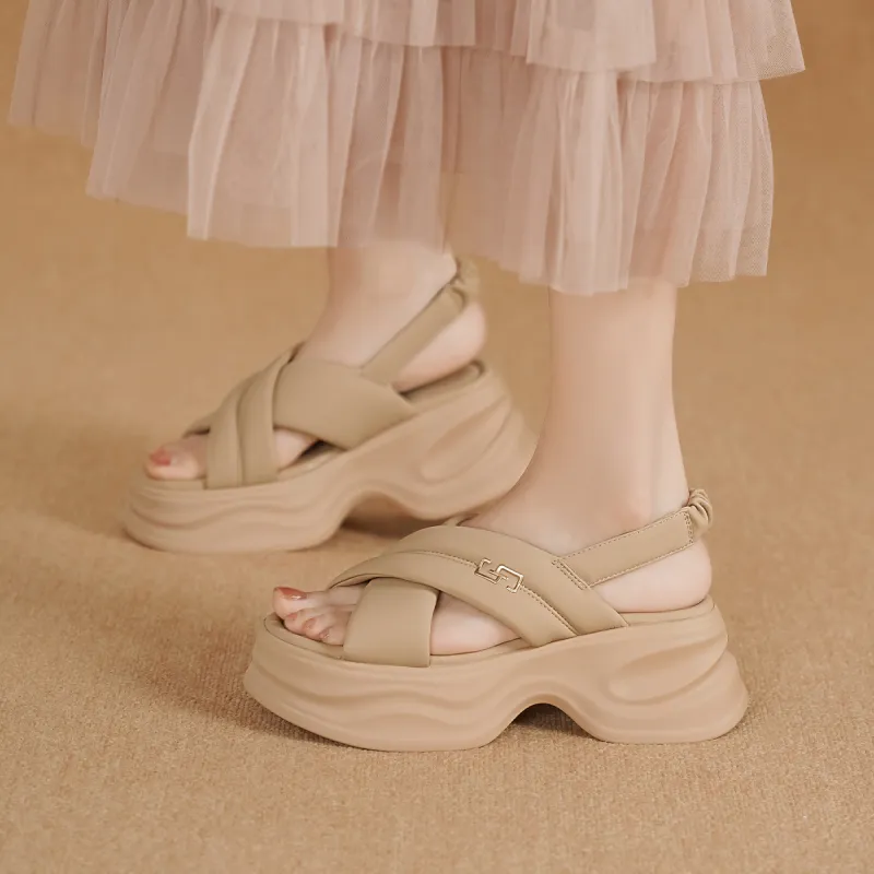 GOLDLION One Strap Sandals Women's-8