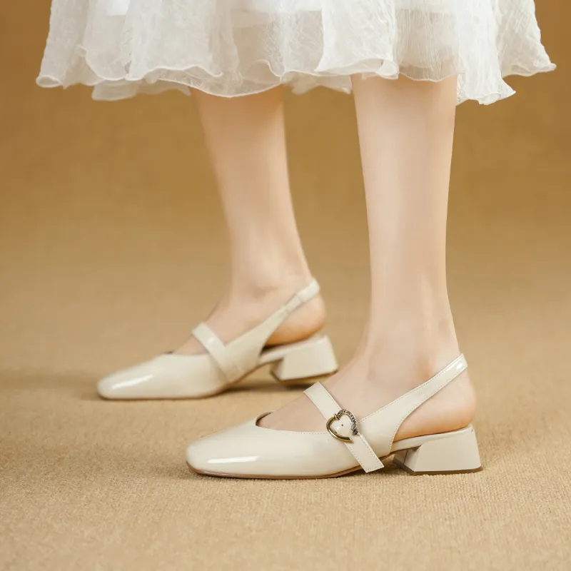 GOLDLION Chunky Heel High Heels Women's-2
