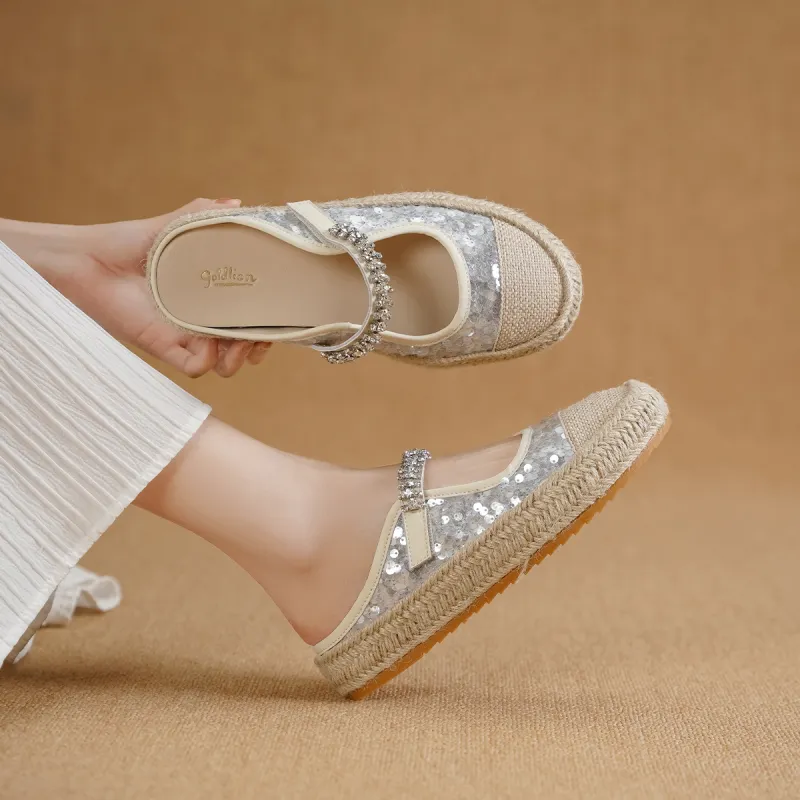 GOLDLION Slip Resistant Closed Toe Slippers Women's-4