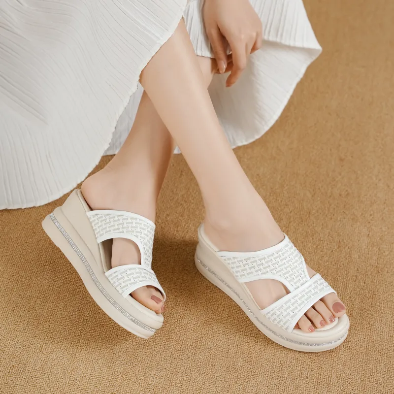 GOLDLION PU Polyurethane Cushioning Slide Slippers Women's-9