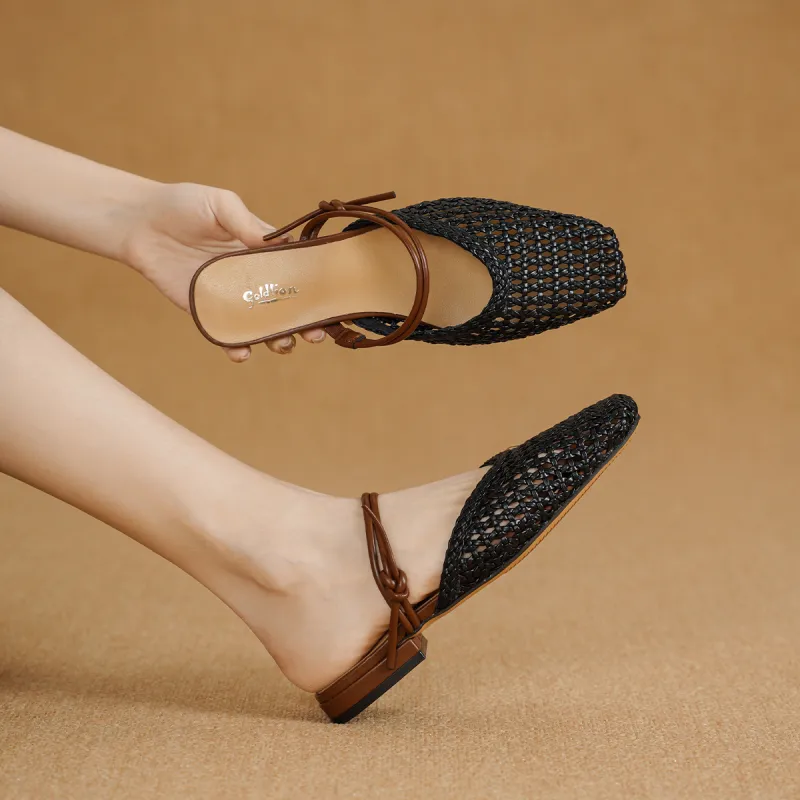 GOLDLION Rubber Sole Closed Toe Slippers Women's-4
