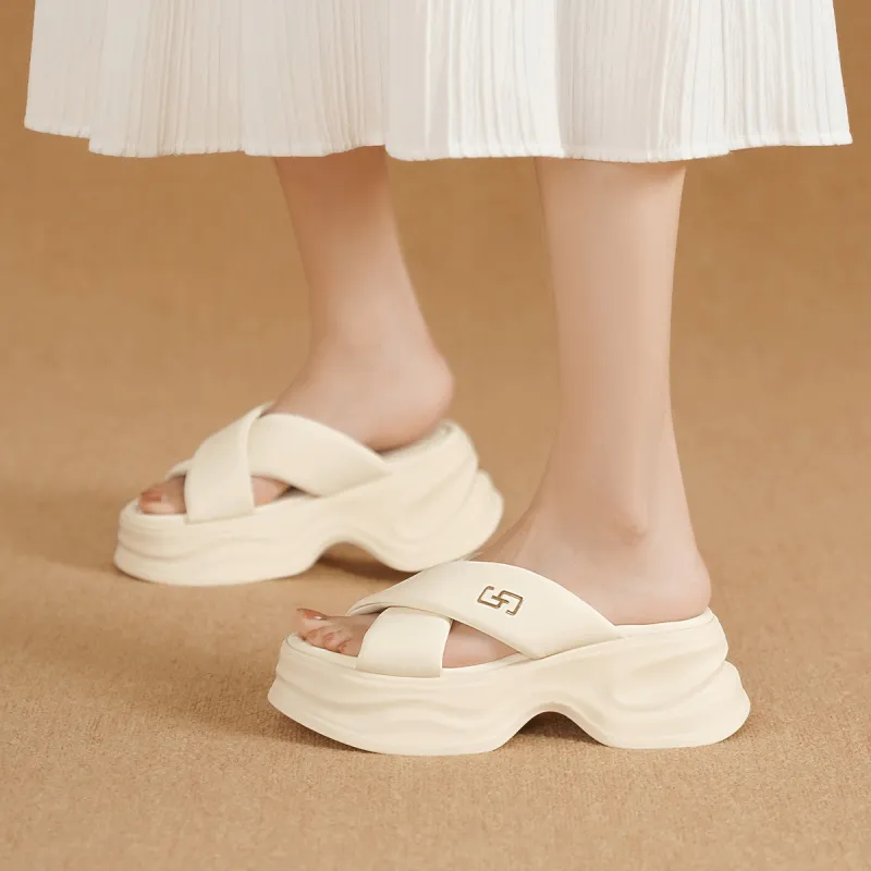 GOLDLION PU Polyurethane Slip Resistant Abrasion Resistant Slide Slippers Women's-8