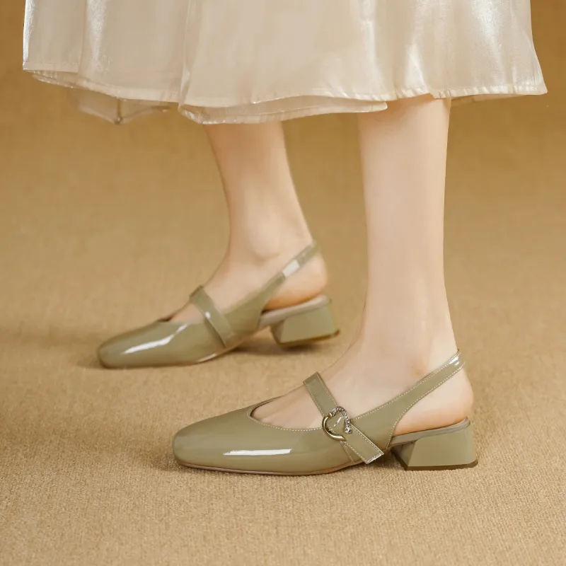 GOLDLION Chunky Heel High Heels Women's-8