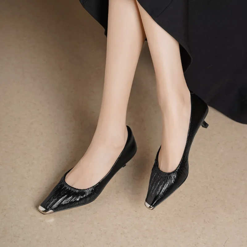 GOLDLION Slim Heel High Heels Women's-3