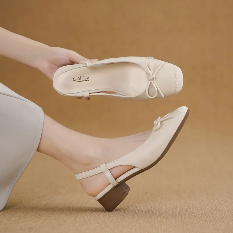 GOLDLION Chunky Heel High Heels Women's-4
