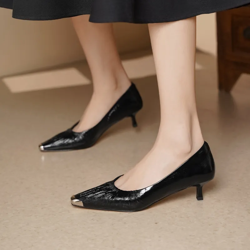 GOLDLION Slim Heel High Heels Women's-2