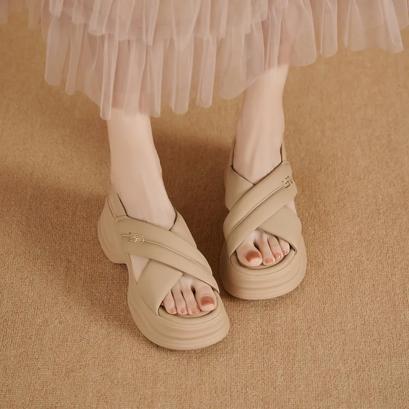 GOLDLION One Strap Sandals Women's-11