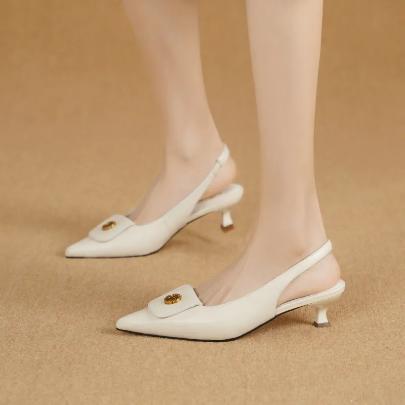 GOLDLION Slim Heel High Heels 5cm Women's-8
