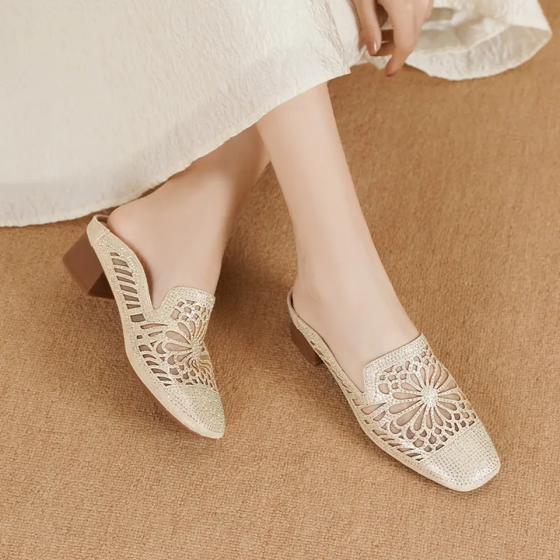 GOLDLION Closed Toe Slippers Women's-10