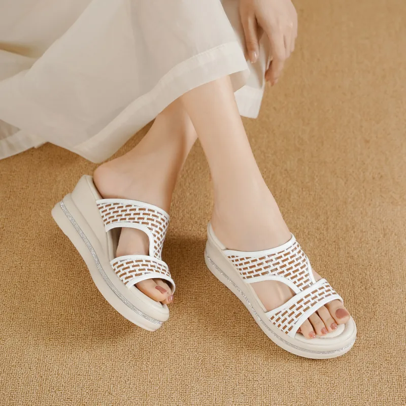 GOLDLION PU Polyurethane Cushioning Slide Slippers Women's-3