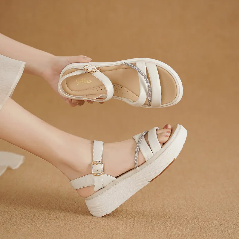GOLDLION One Strap Sandals Women's-4