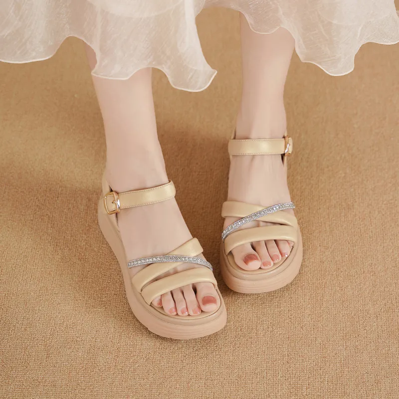 GOLDLION One Strap Sandals Women's-11