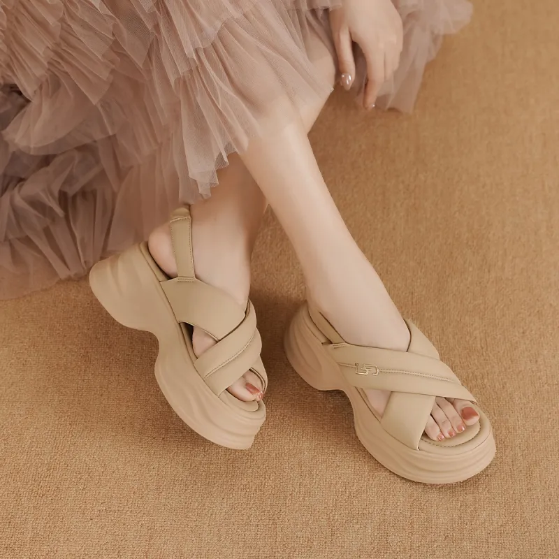 GOLDLION One Strap Sandals Women's-9