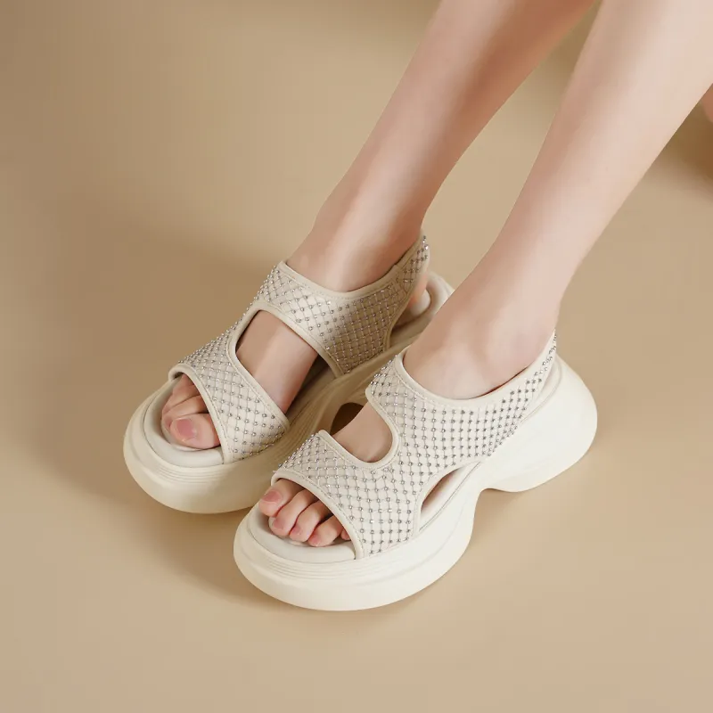 GOLDLION One Strap Sandals Women's-9