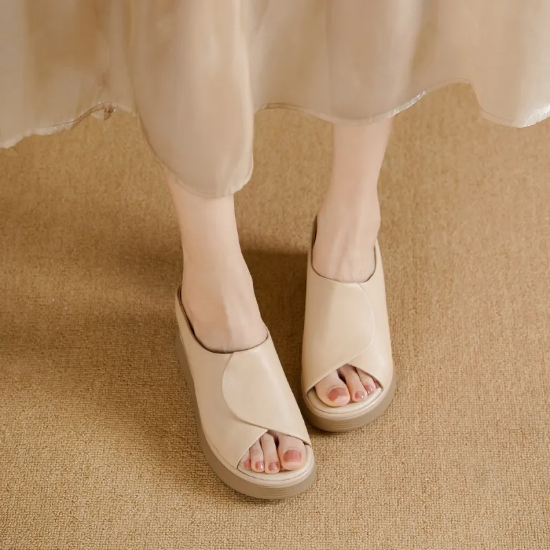 GOLDLION PU Polyurethane Cushioning Slide Slippers Women's-11