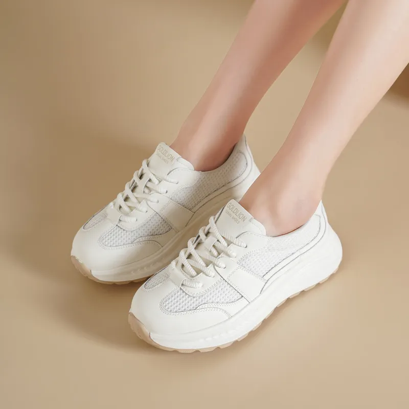 GOLDLION Cushioning Abrasion Resistant Breathable Low Top Casual Shoes Women's-5