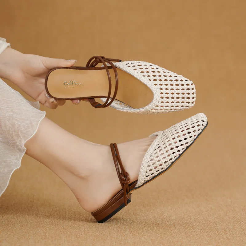 GOLDLION Rubber Sole Closed Toe Slippers Women's-10