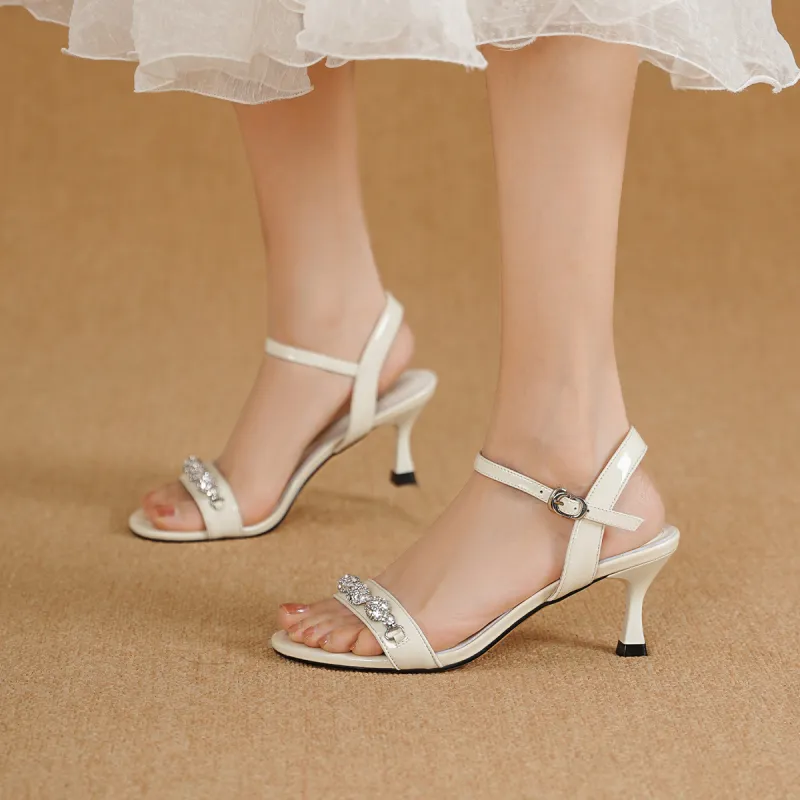 GOLDLION One Strap Sandals 7cm Women's-2