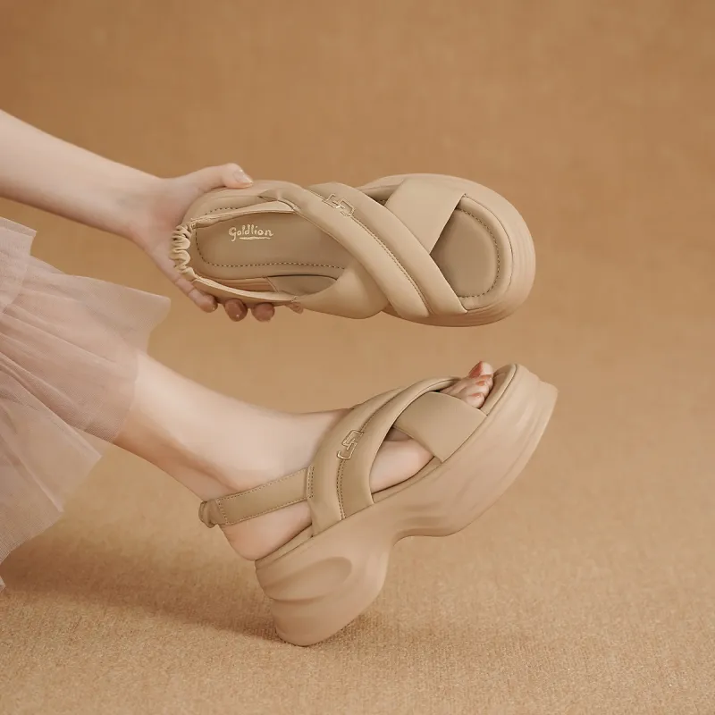 GOLDLION One Strap Sandals Women's-10