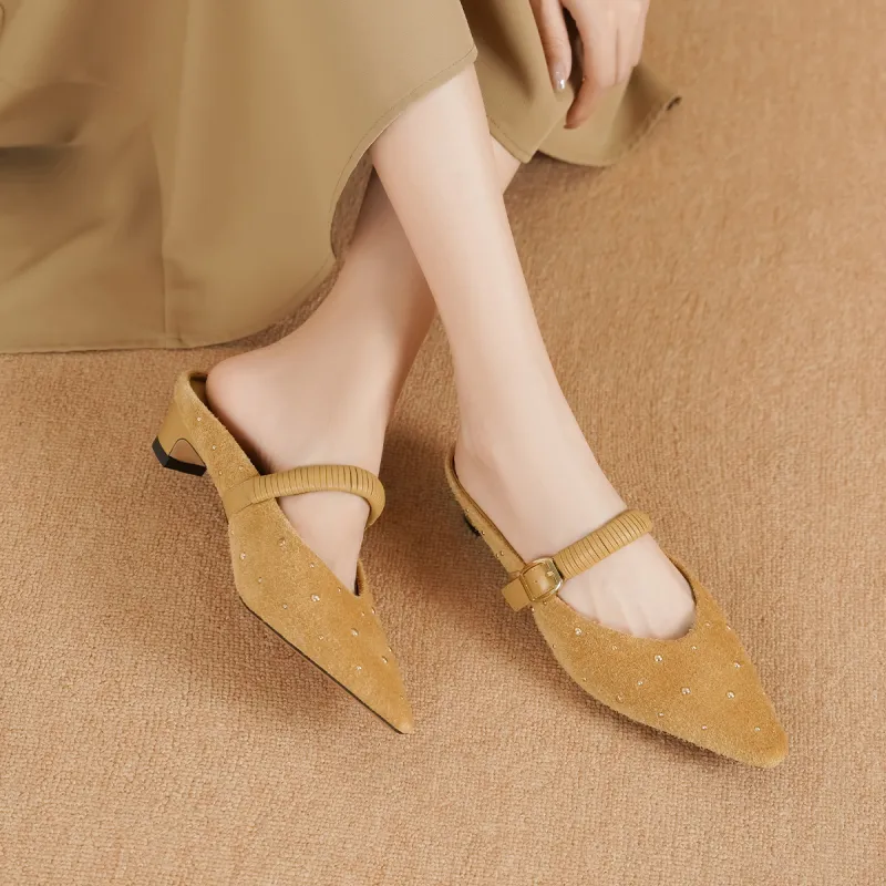 GOLDLION Closed Toe Slippers Women's-10