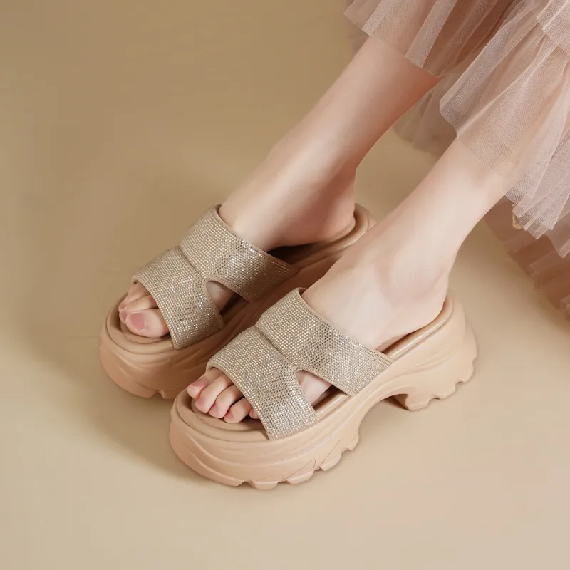 GOLDLION PU Polyurethane Cushioning Slide Slippers Women's-11