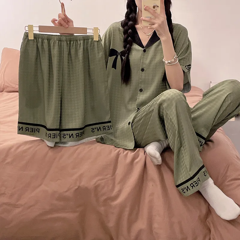 Qiao Ni Tong Pajama Set Women's Image Color-4