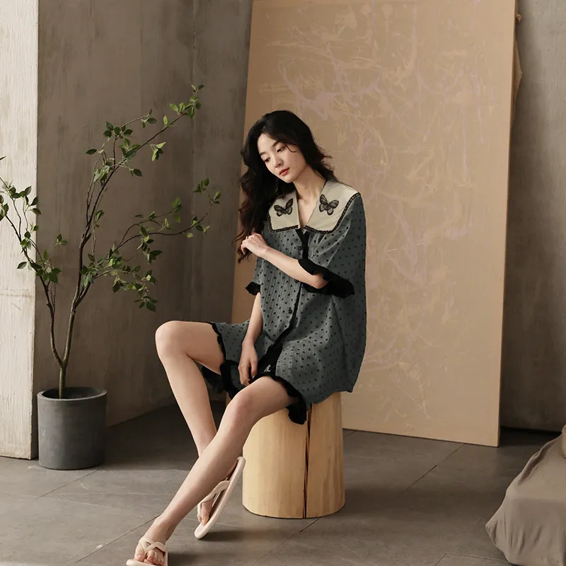 Qiao Ni Tong Pajama Set Women's Image Color-4