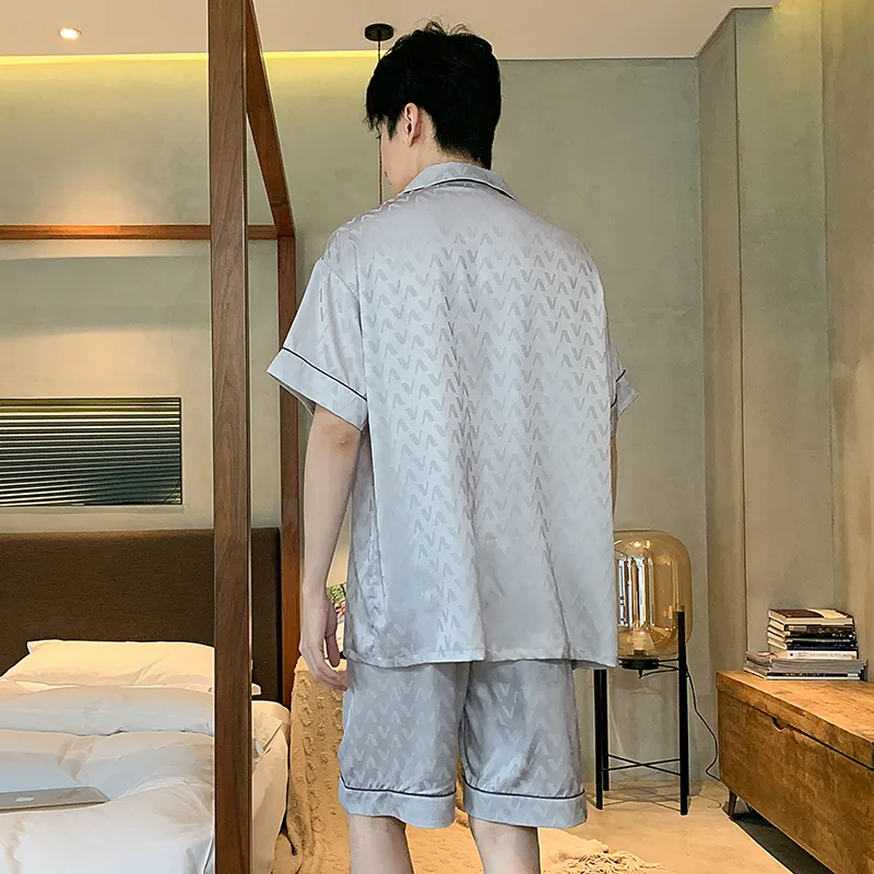 Qiao Ni Tong Pajama Set Men's Black-26
