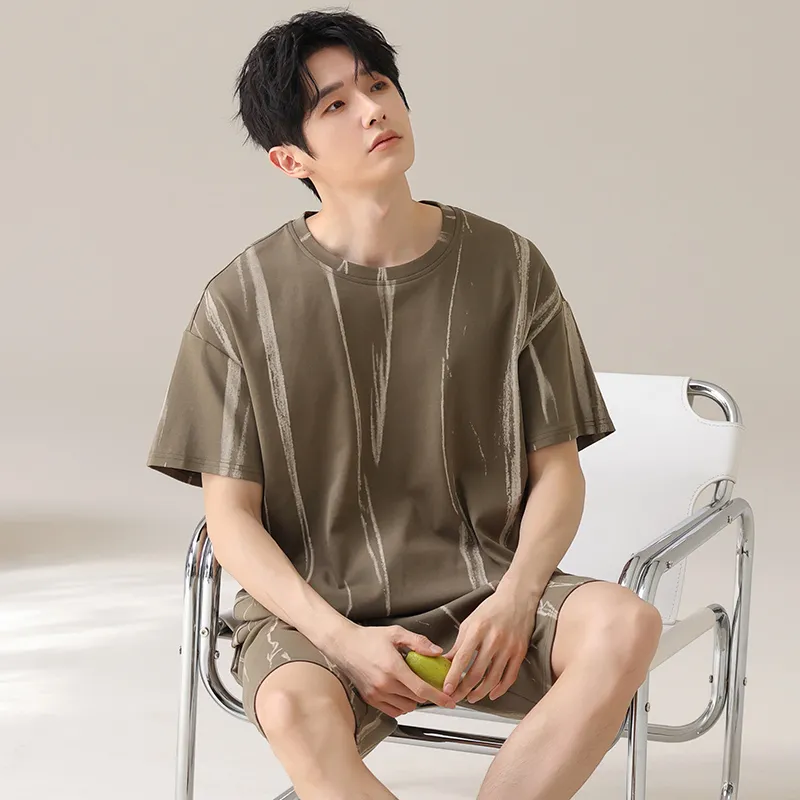 Qiao Ni Tong Pajama Set Men's Image Color-1
