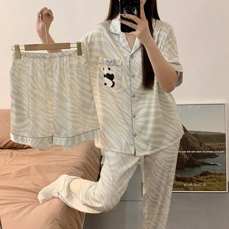 Qiao Ni Tong Pajama Set Women's Image Color-2