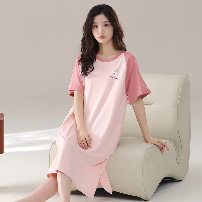 Qiao Ni Tong Women's Nightgowns-5