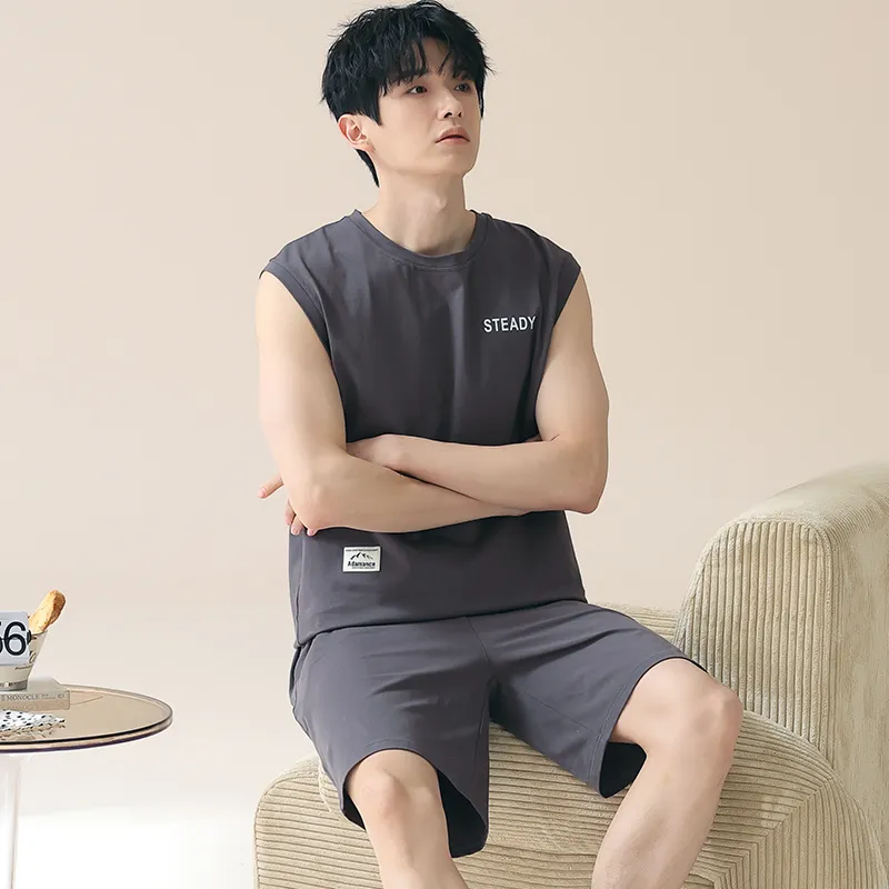 Qiao Ni Tong Pajama Set Men's Image Color-5