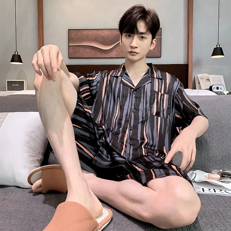 Qiao Ni Tong Pajama Set Men's Image Color-5
